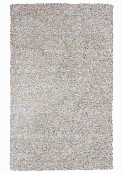 10 x 13 Ivory Heather Indoor Shag Rug