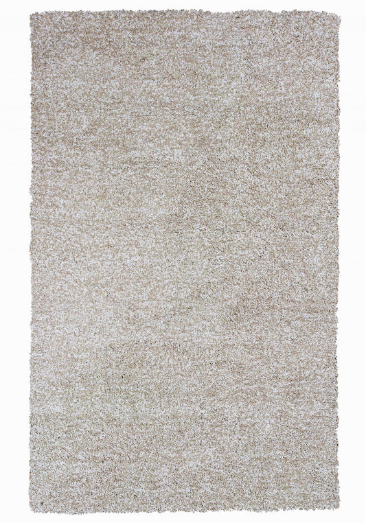 10 x 13 Ivory Heather Indoor Shag Rug