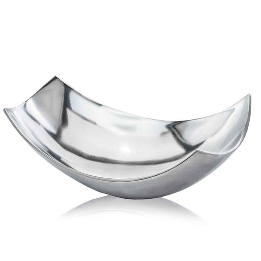Silver Scoop Centerpiece Bowl