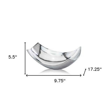 Silver Scoop Centerpiece Bowl