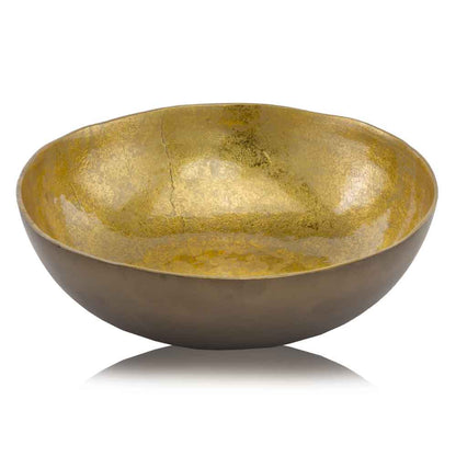 Gold and Bronze Round Centerpiece Bowl