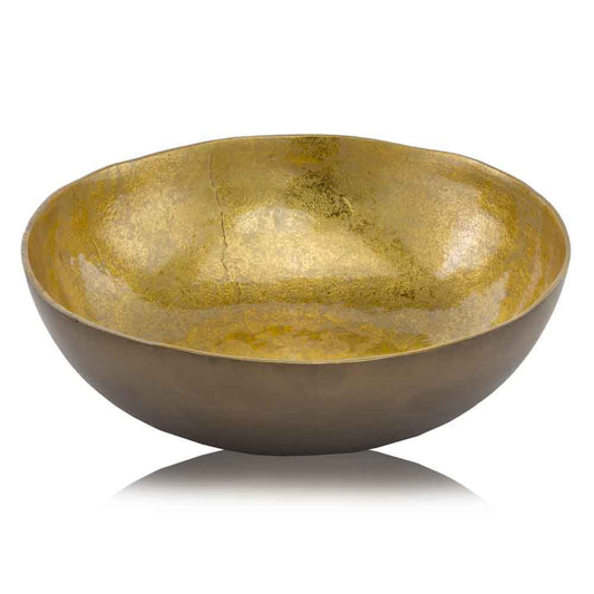 Gold and Bronze Round Centerpiece Bowl