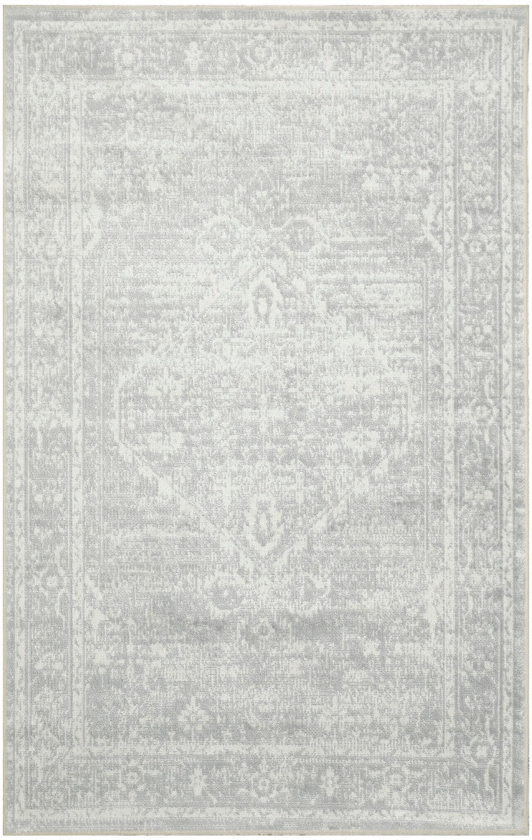 Nourison Astra Light Grey Pet Friendly Machine Washable Rug - 2' x 3'