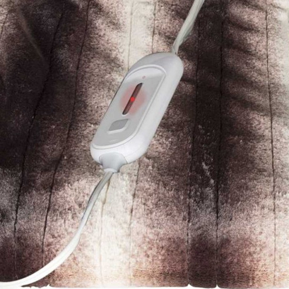 Brown And White Modern Throw