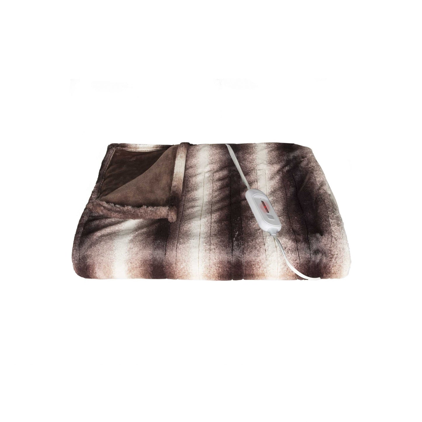 Brown And White Modern Throw