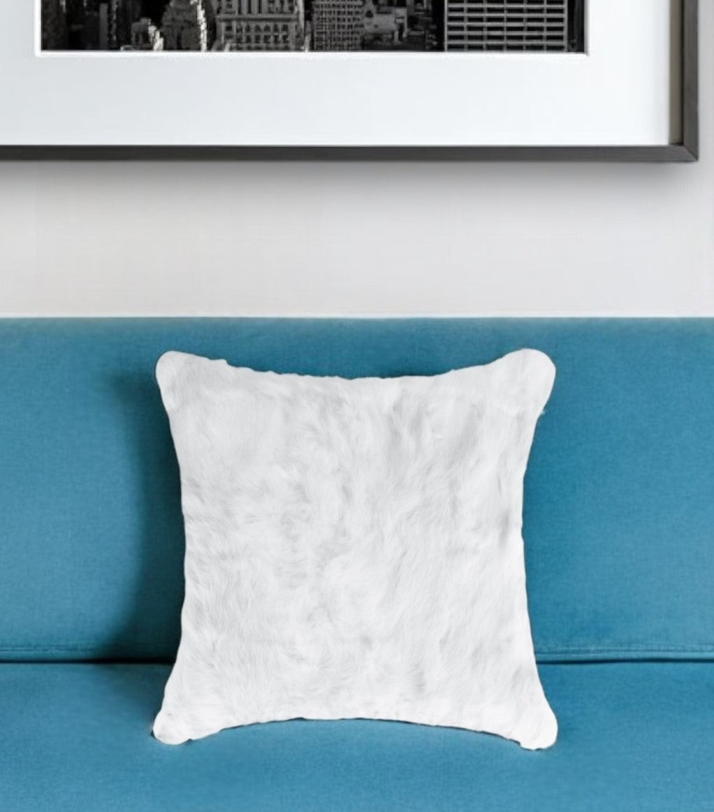 White Wool Pillow
