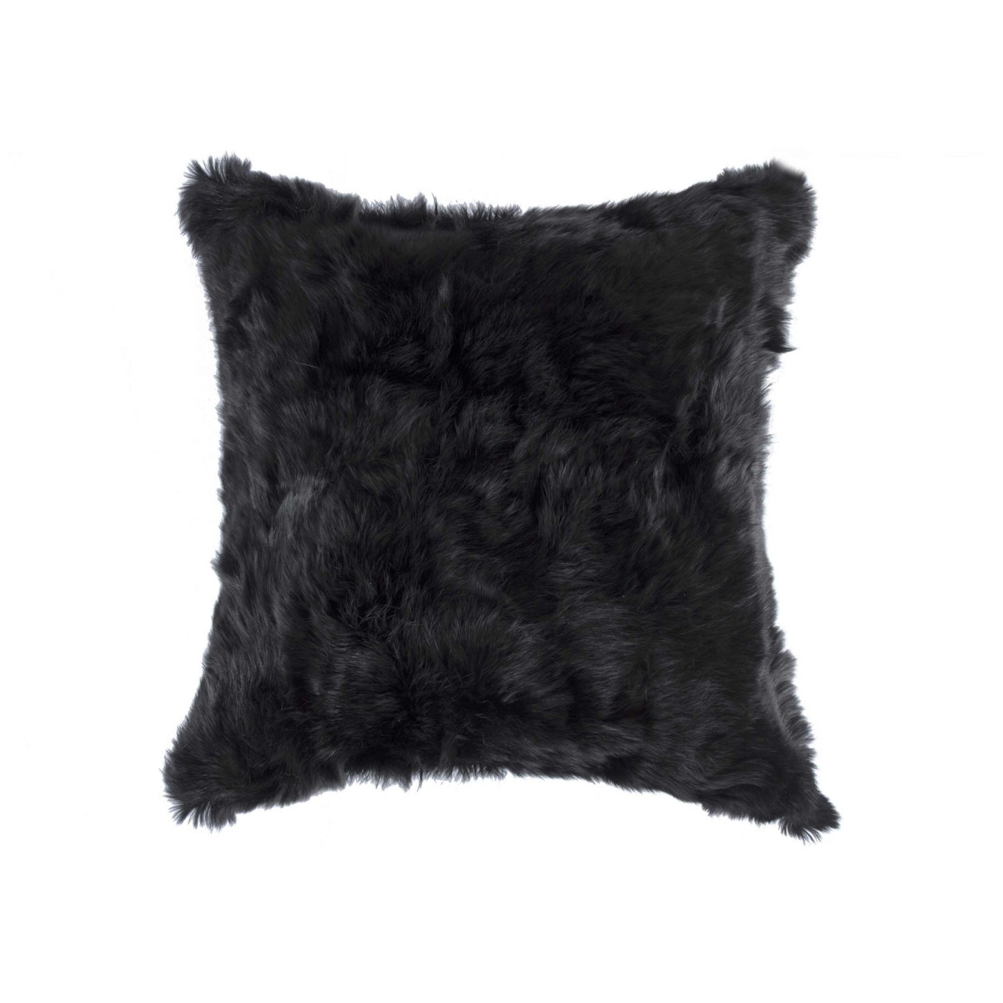 Black Wool Pillow