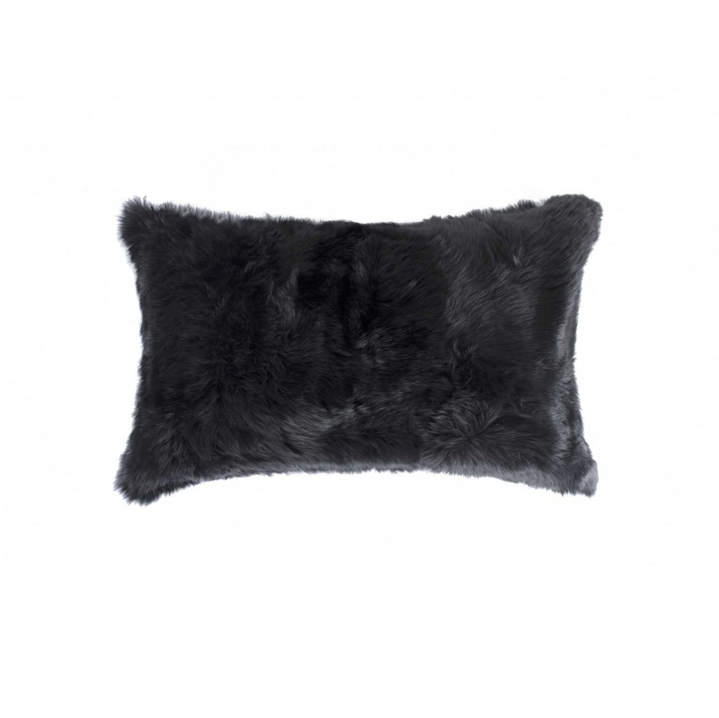 Black Wool Pillow