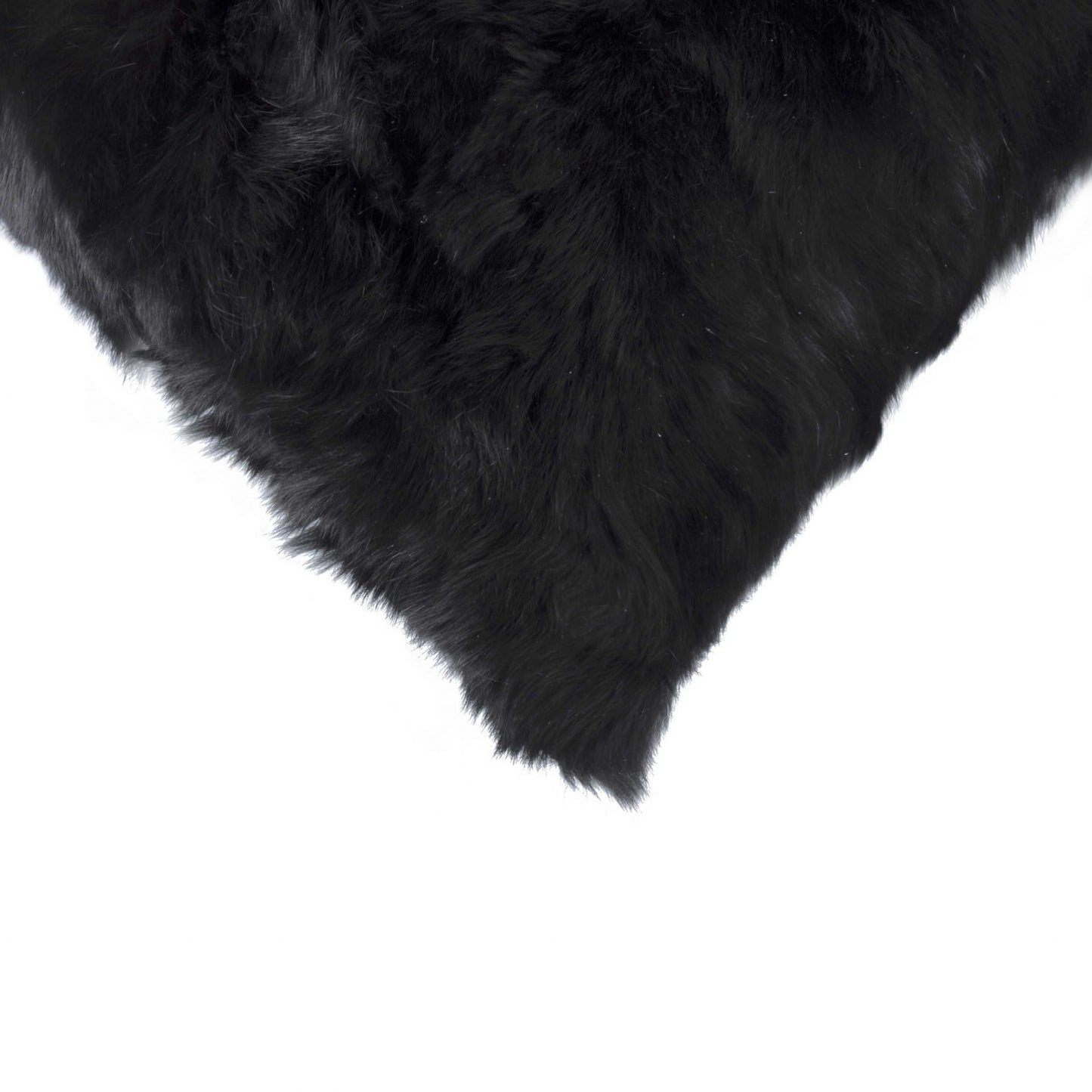 Black Wool Pillow