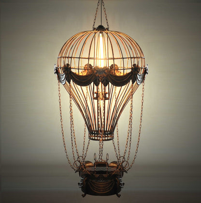 Vintage Hot Air Balloon Pendant