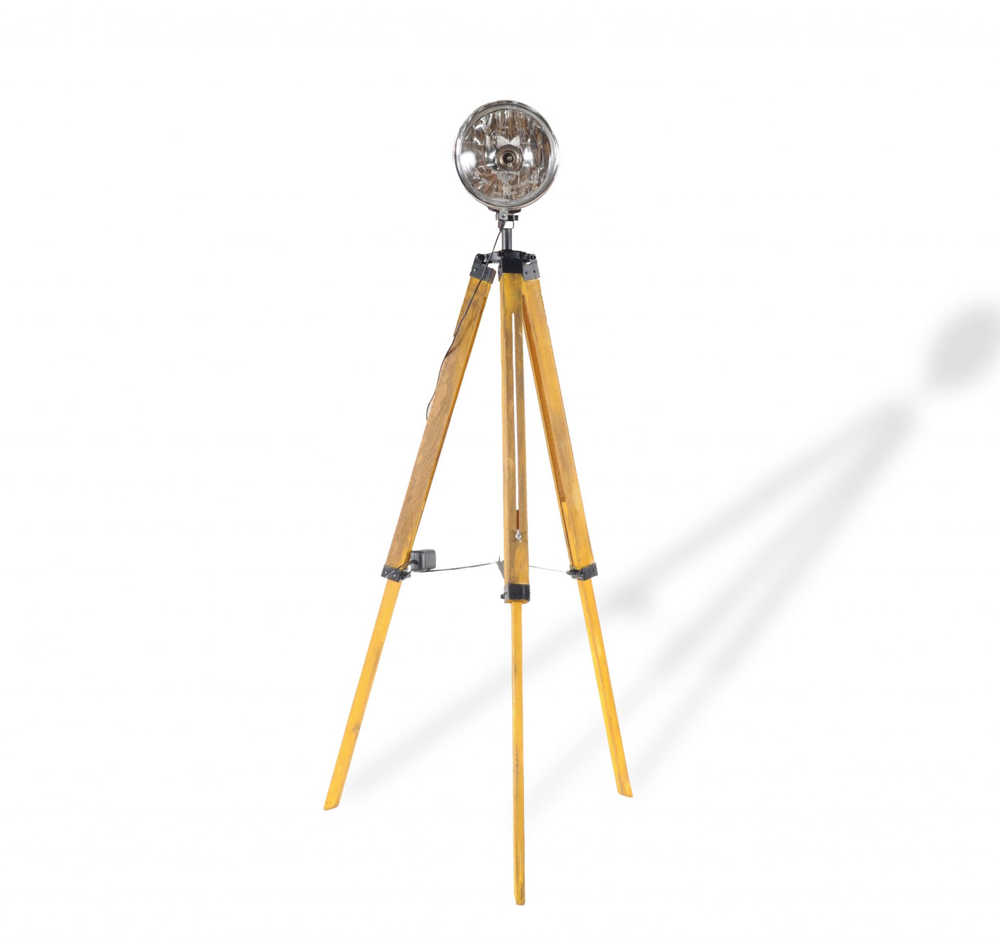 Distressed Tripod Floor Lamp w/ Cone