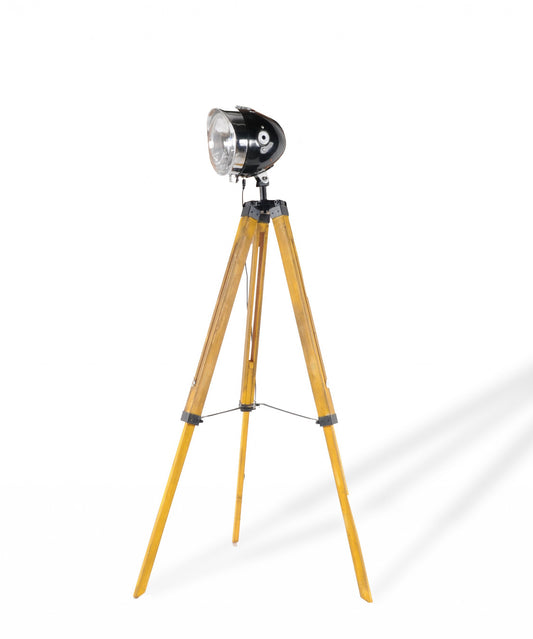 Distressed Tripod Floor Lamp w/ Cone
