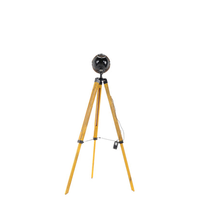 Distressed Tripod Floor Lamp w/ Cone