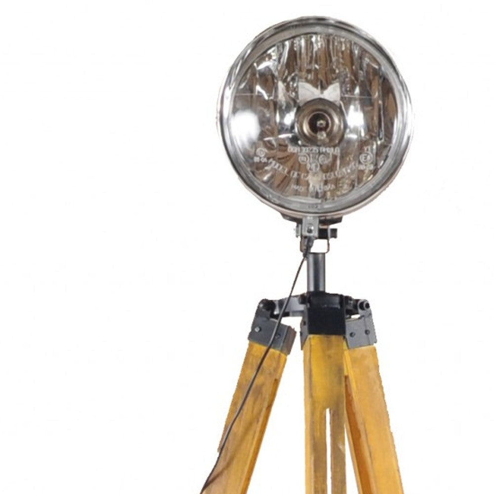 Distressed Tripod Floor Lamp w/ Cone
