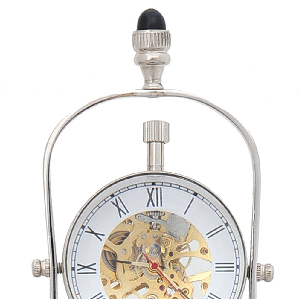 Brass See Thru Clock Double