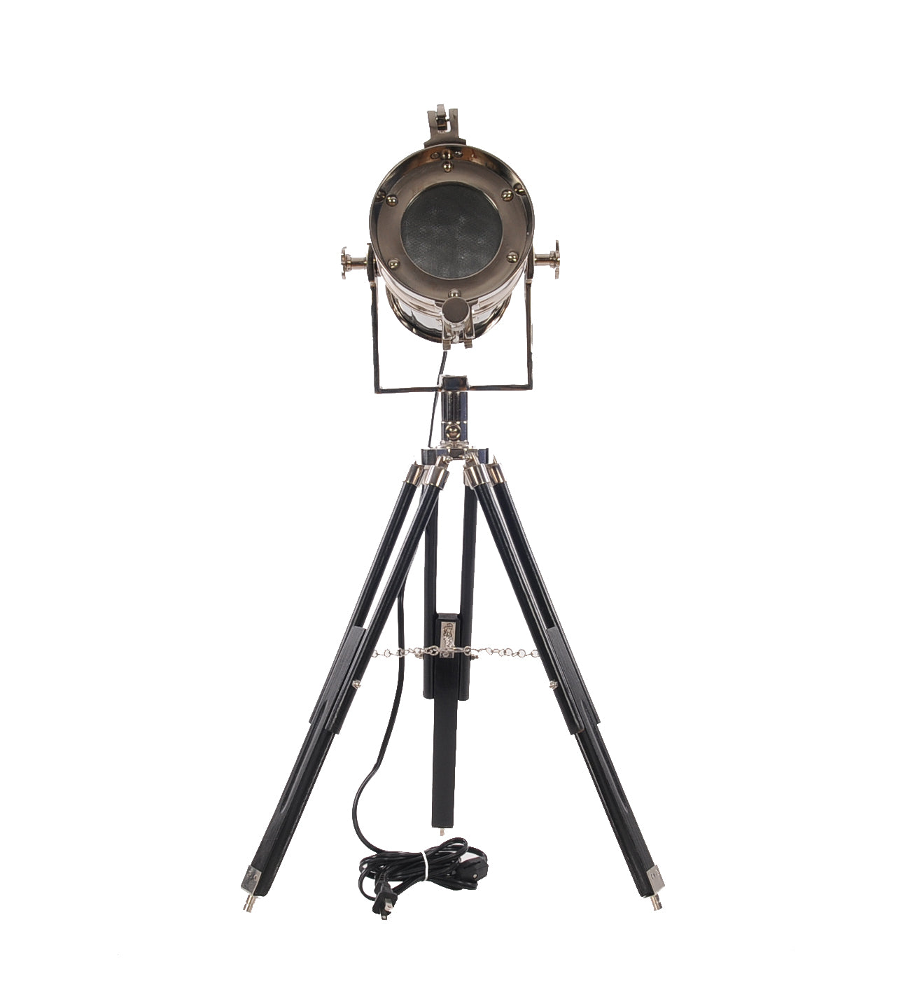 Alum Spot Light On Wooden Stand