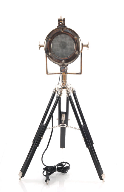 Alum Spot Light On Wooden Stand