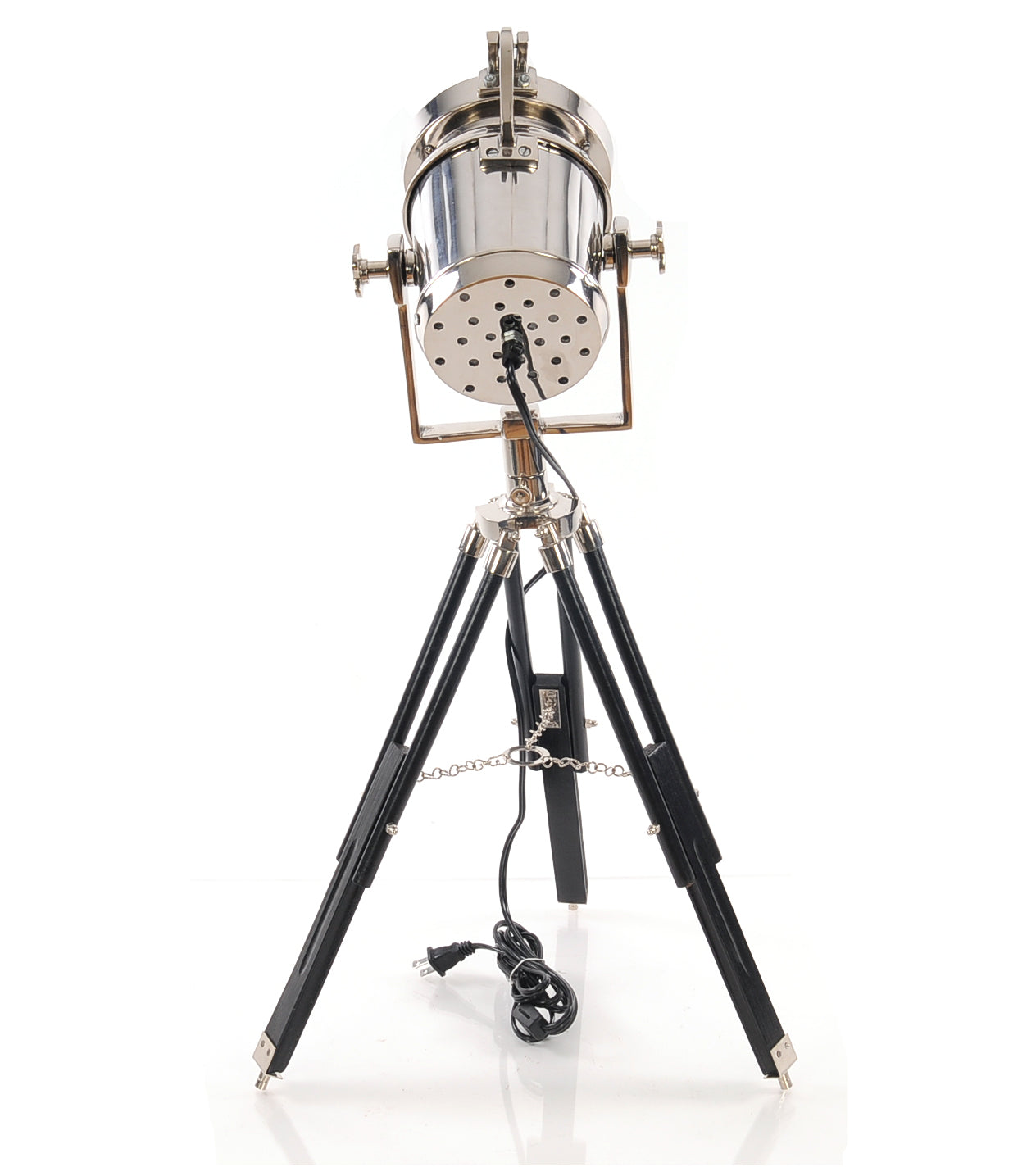 Alum Spot Light On Wooden Stand