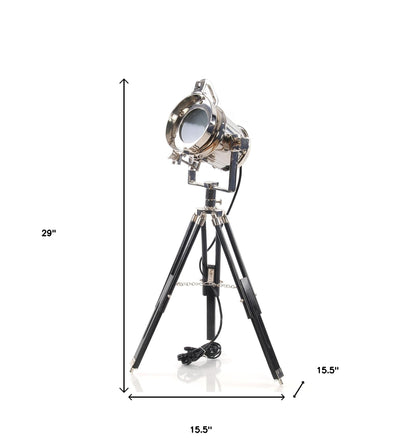 Alum Spot Light On Wooden Stand