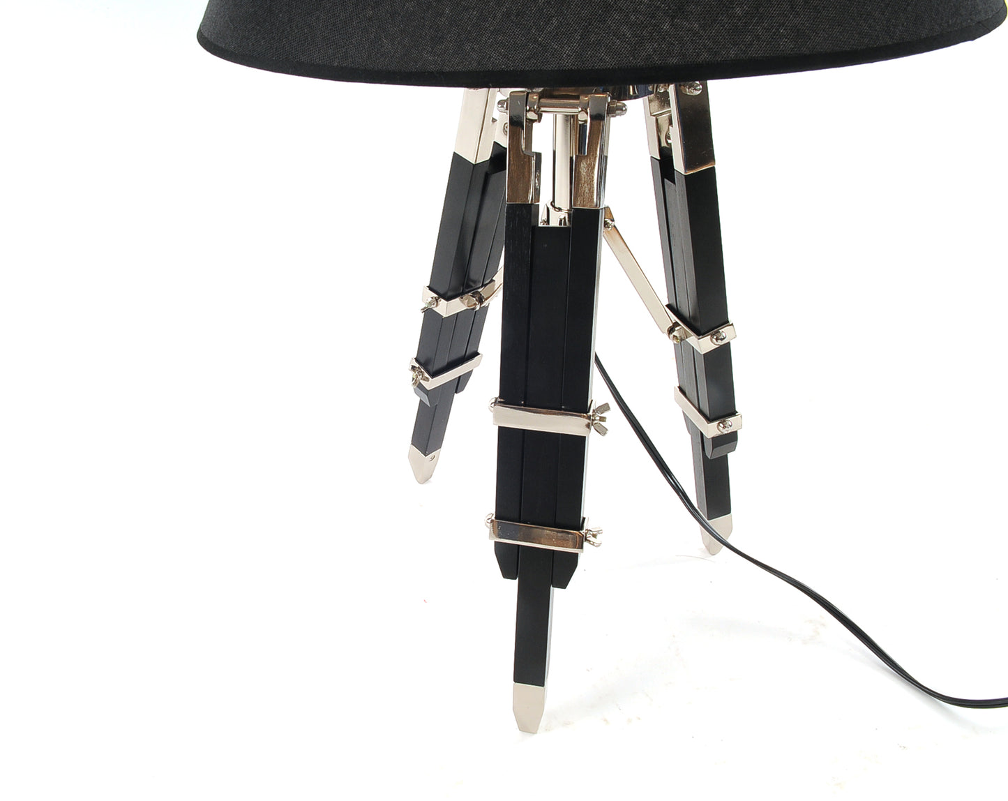 Black Tripod Table Lamp w/ Shade