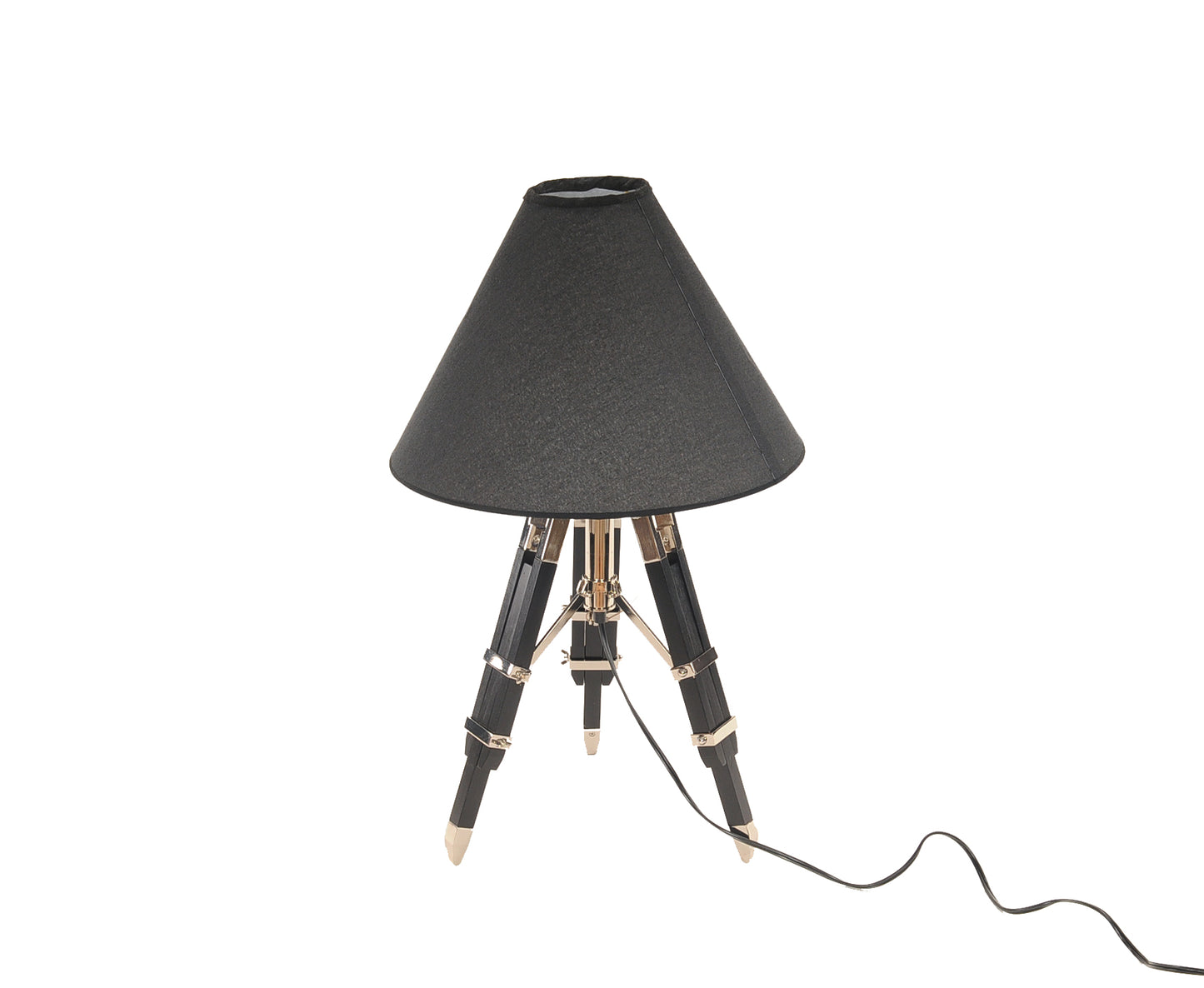 Black Tripod Table Lamp w/ Shade