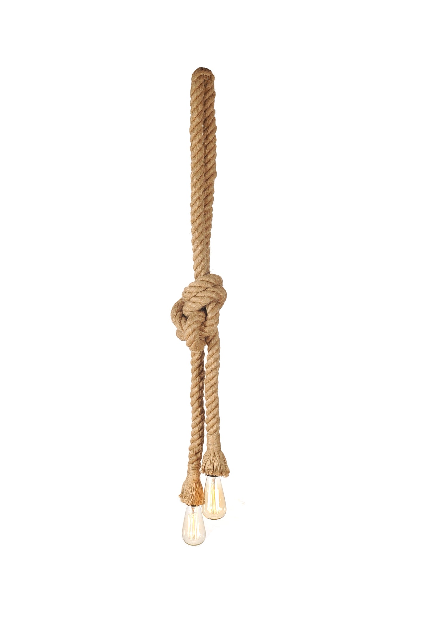 Rope Two Bulbs Pendant Light