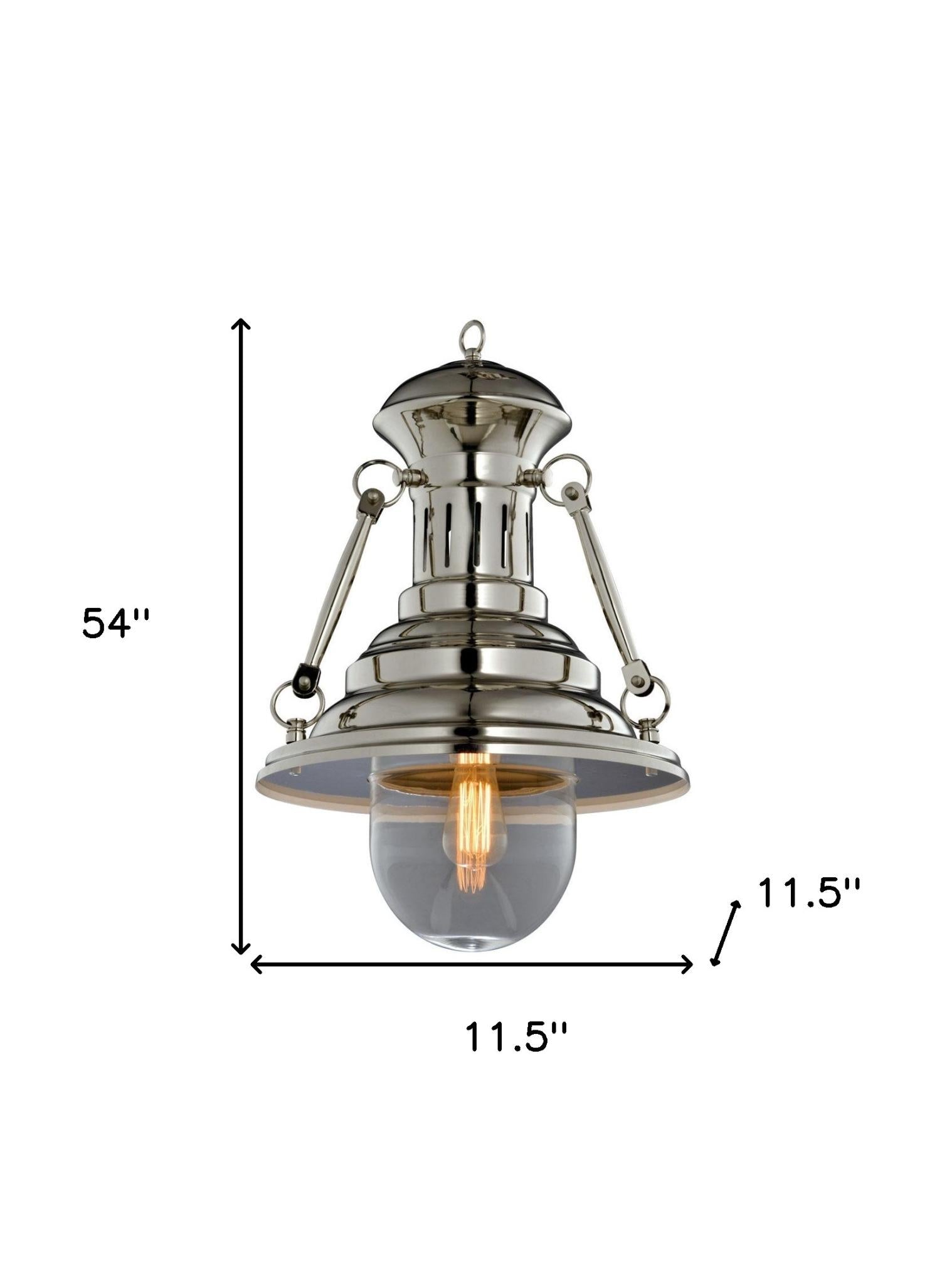 Silver Ceiling Light