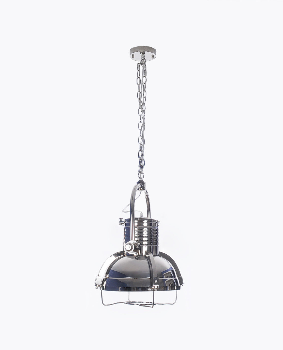 Large Steel Pendant Light