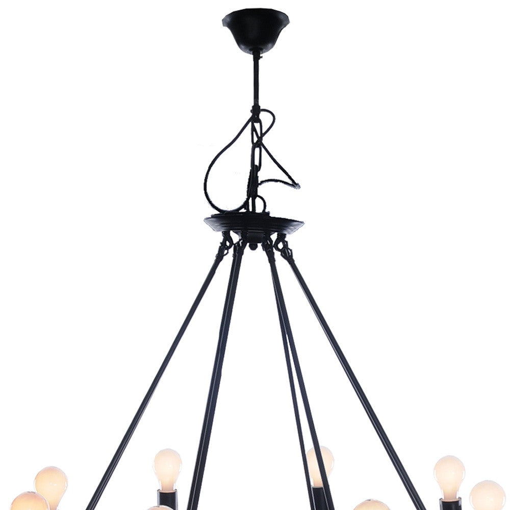 8 Bulbs Rope Pendant Light