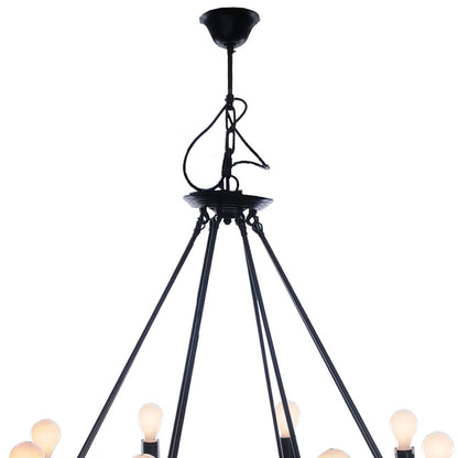 8 Bulbs Rope Pendant Light