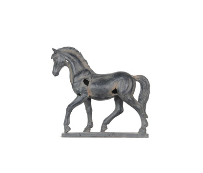 Handmade Rustic Horse Statue