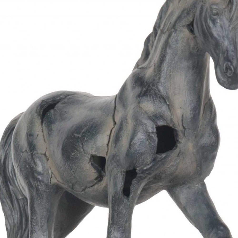 Handmade Rustic Horse Statue