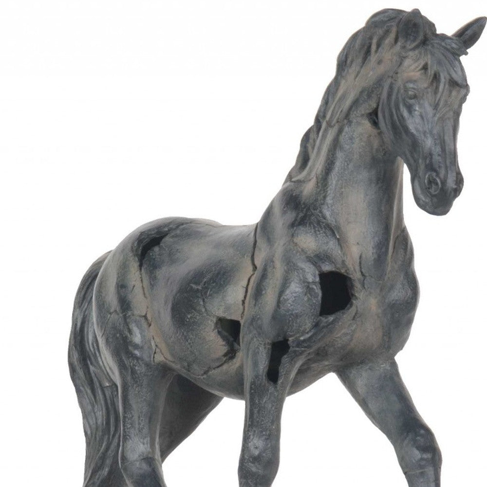 Handmade Rustic Horse Statue