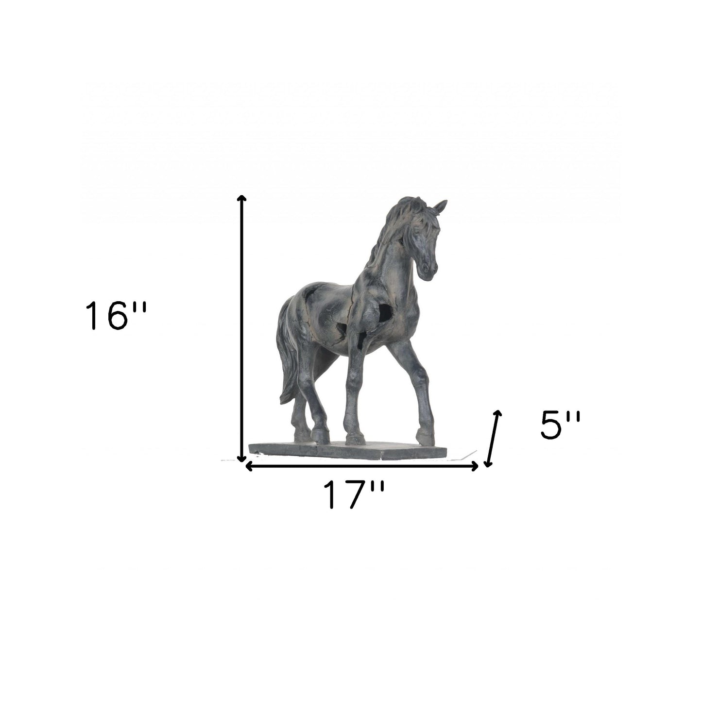 Handmade Rustic Horse Statue