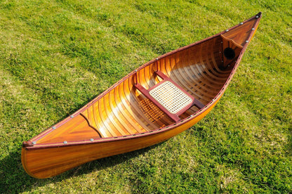 Wooden Canoe With Ribs
