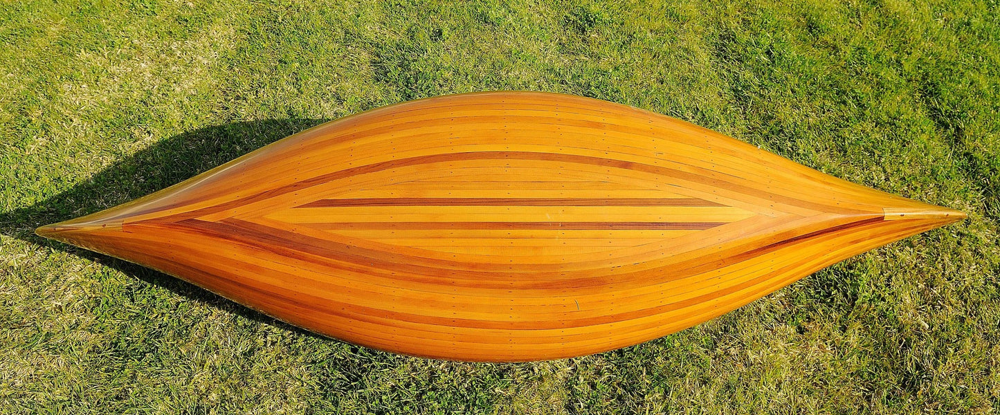 Wooden Canoe With Ribs