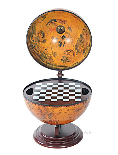 Red Globe With Chess Holder
