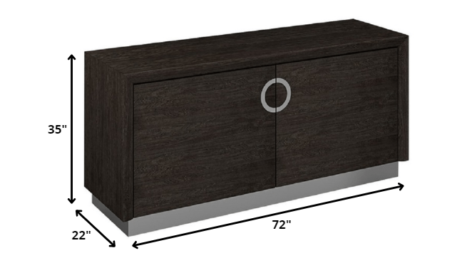 Gray Sideboard Table w/ 2 Doors