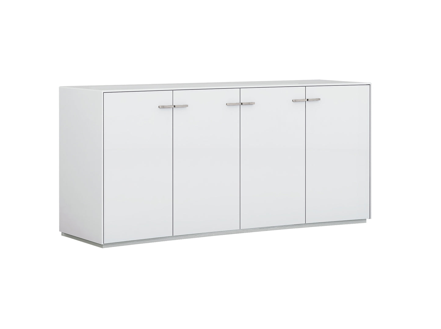 White Sideboard Table w/ 4 Doors