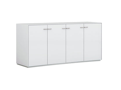 White Sideboard Table w/ 4 Doors