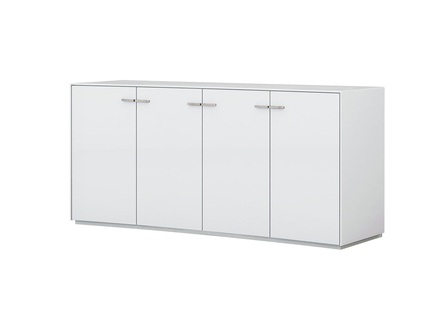 White Sideboard Table w/ 4 Doors