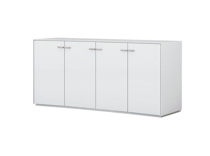White Sideboard Table w/ 4 Doors