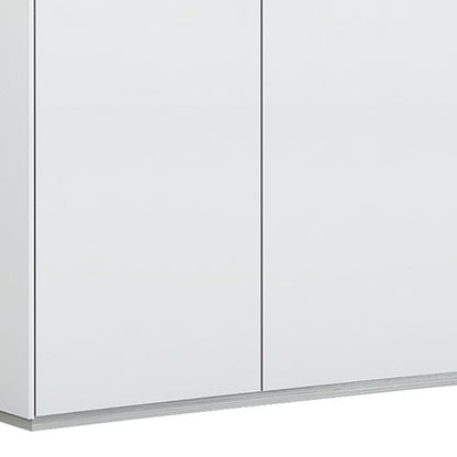 White Sideboard Table w/ 4 Doors