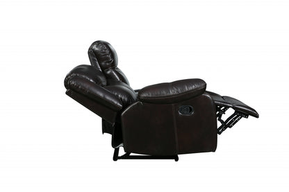 Brown U Shaped 3 Piece Sectional w/ Console