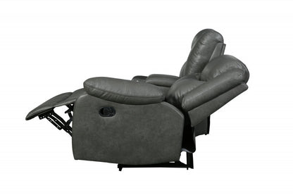 Gray U Shaped 3 Piece Sectional w/ Console