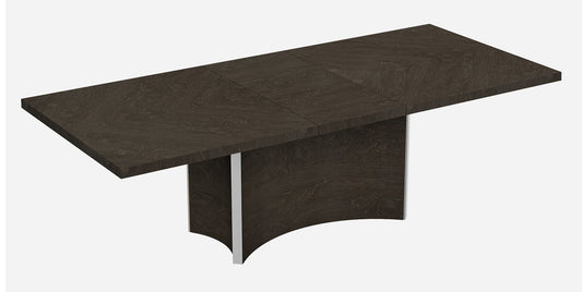 Gray Brown Solid Wood Dining Table