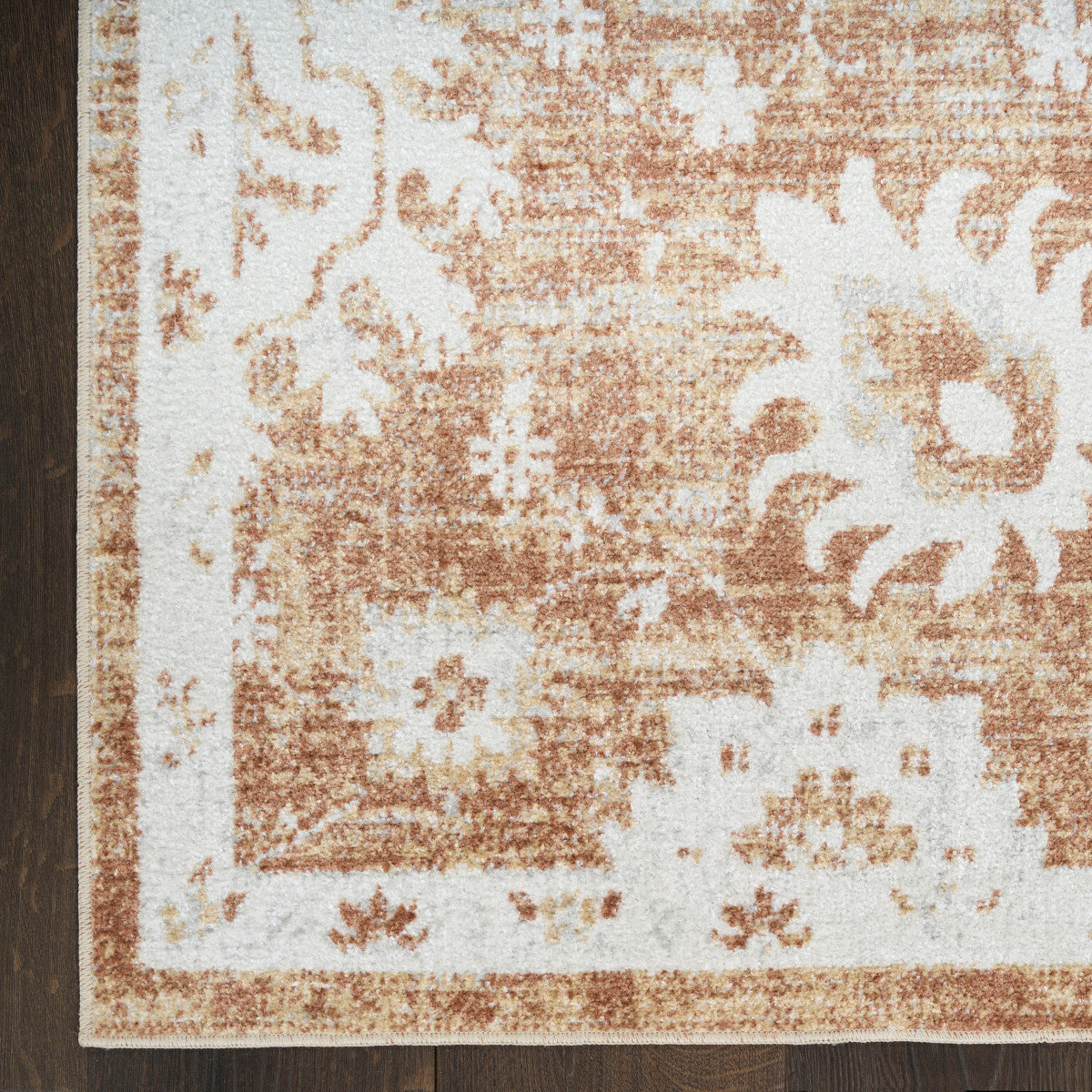 Nourison Astra Copper Pet Friendly Machine Washable Rug - Corner