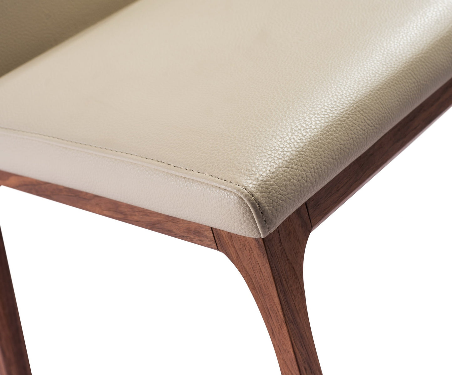 Taupe & Brown Faux Leather Dining Chair - Set of 2