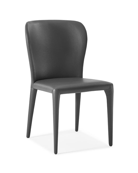 Gray Faux LeatherDining Chair- Set of 2