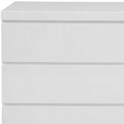 White Solid Wood Six Drawer Double Dresser image 4